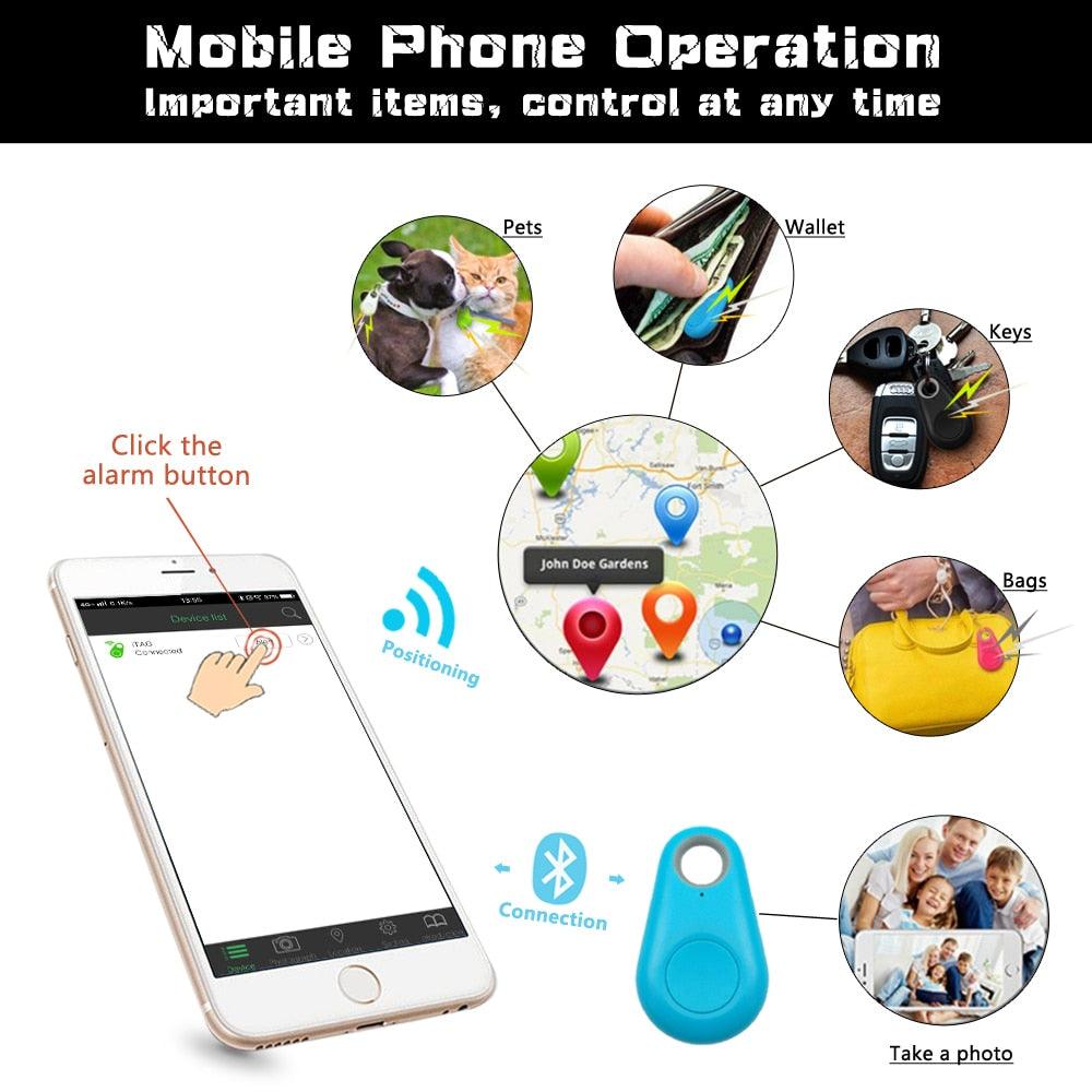 "Traceur GPS pour animaux de compagnie - Localisateur Bluetooth étanche