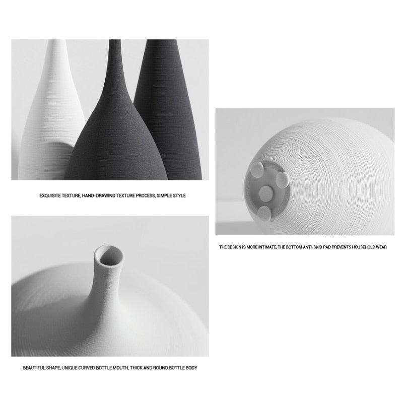 "Vases Artisanaux de Style Nordique : Décoration Haut de Gamme pour Maison et Restaurant"