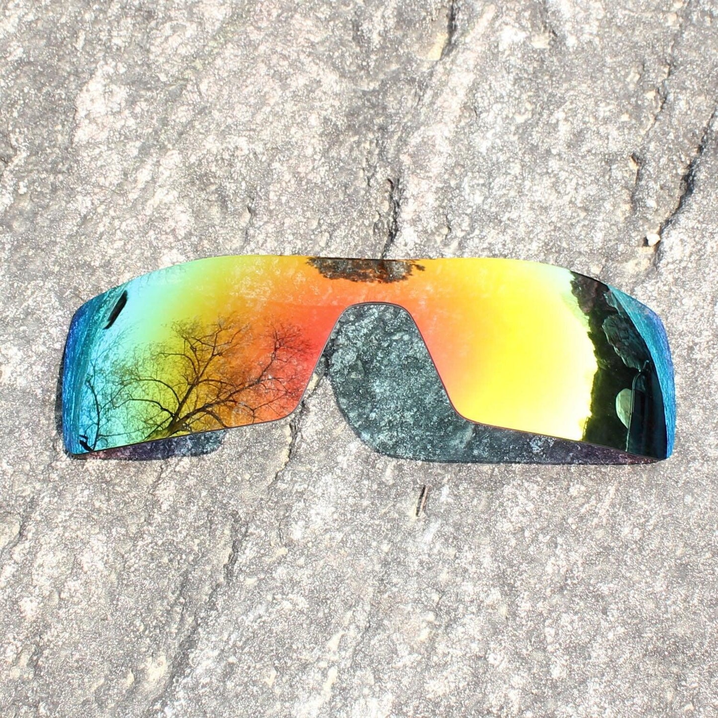 "Verres de remplacement polarisés E.O.S pour lunettes de soleil Oakley Batwolf OO9101 Red Non-Polarized