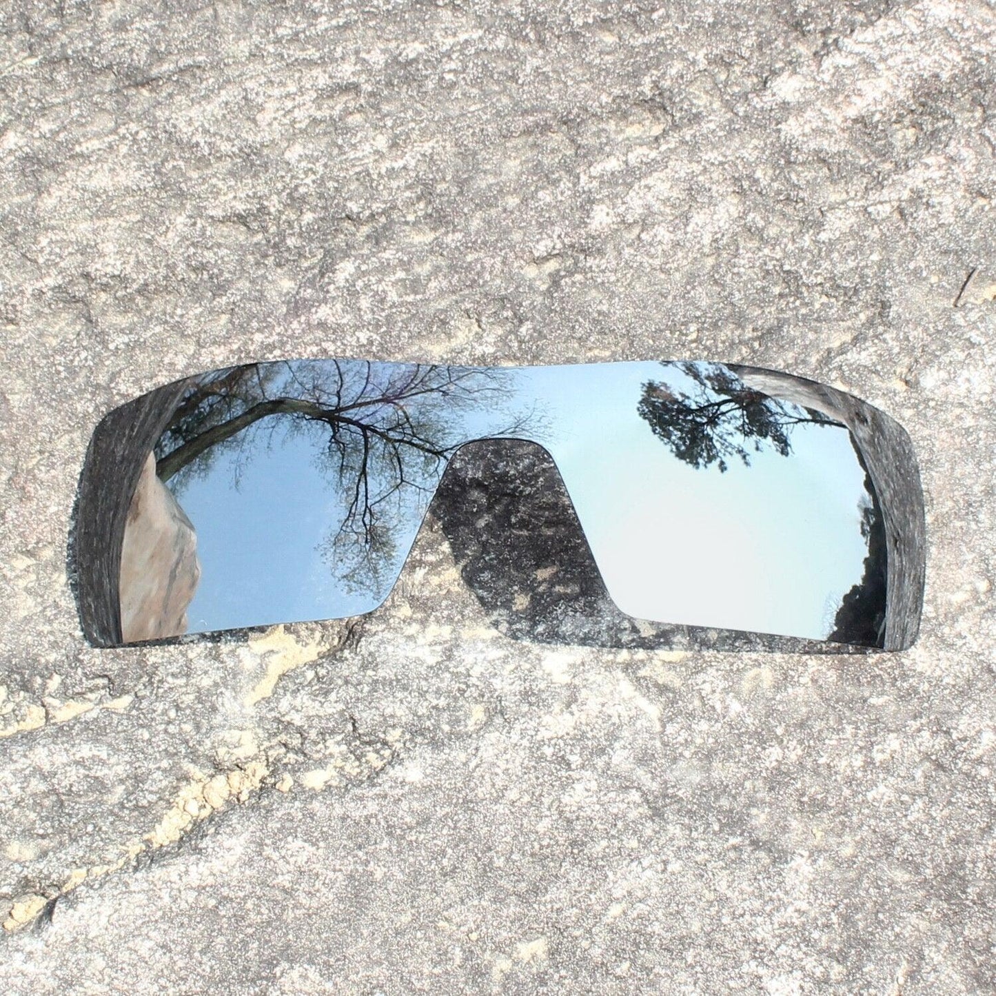 "Verres de remplacement polarisés E.O.S pour lunettes de soleil Oakley Batwolf OO9101 Silver Non-Polarized