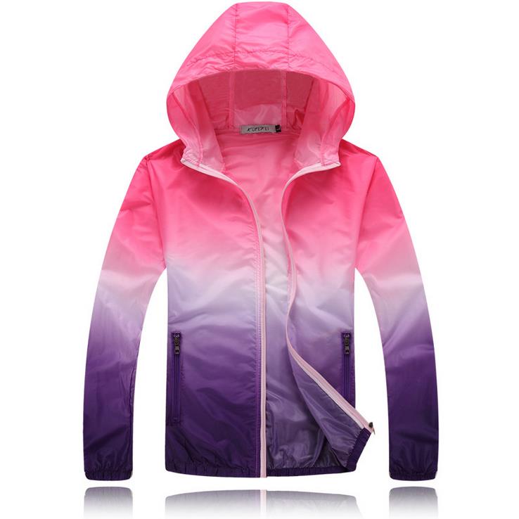 "Veste d'été anti-UV personnalisée pour camping, sports et activités en plein air" Pink