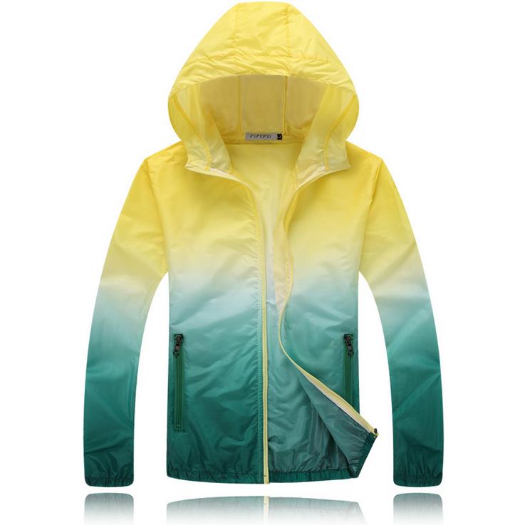 "Veste d'été anti-UV personnalisée pour camping, sports et activités en plein air" Green