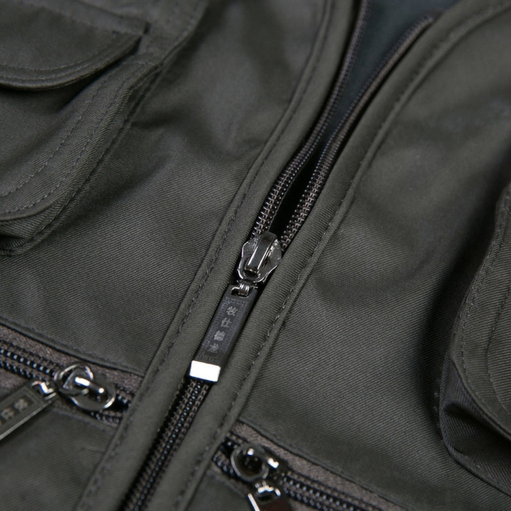 "Veste de travail pour homme, Gilet tactique en maille solide, Multi-poches, 2021"