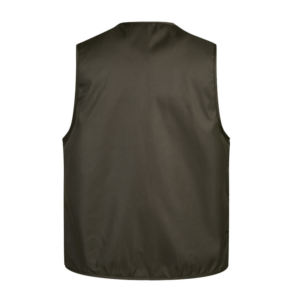 "Veste de travail pour homme, Gilet tactique en maille solide, Multi-poches, 2021"