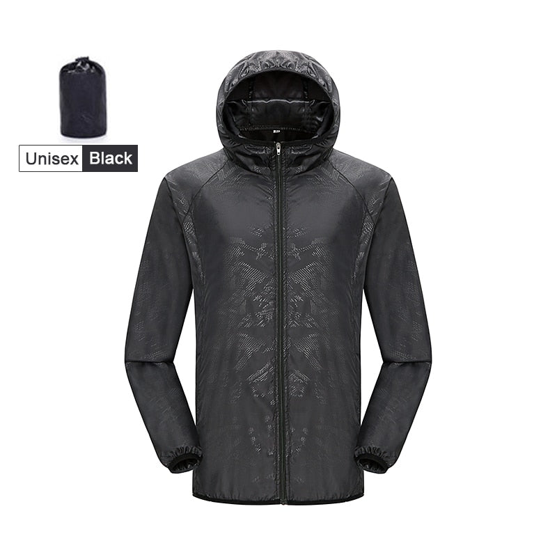 Veste imperméable unisexe pour activités de plein air Unisex Black China