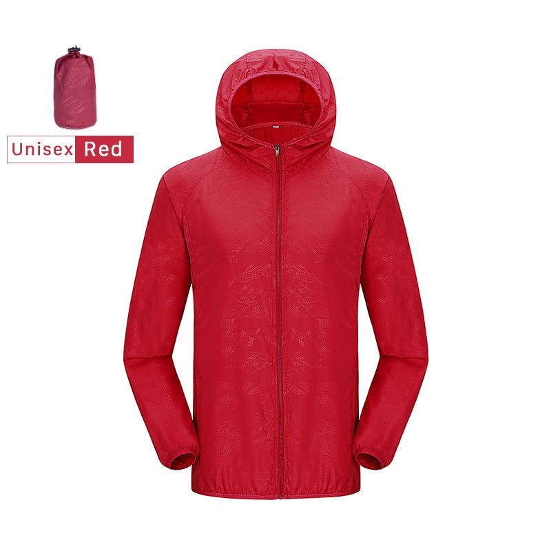 Veste imperméable unisexe pour activités de plein air Unisex Red China