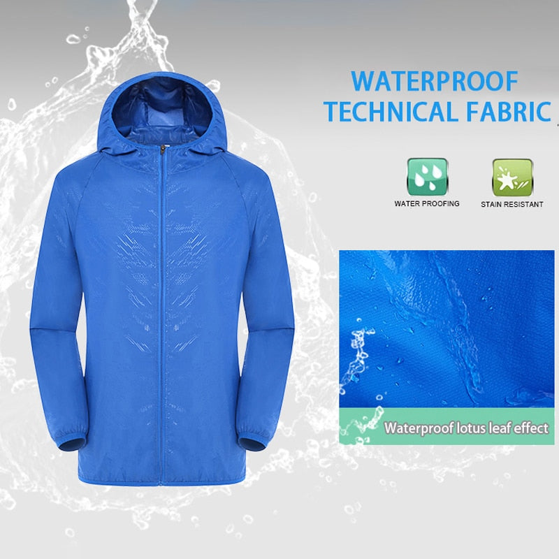 Veste imperméable unisexe pour activités de plein air