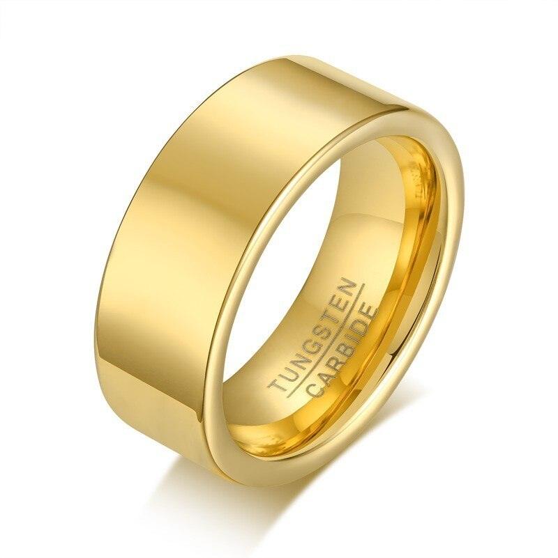 Vnox Basic Tungsten Carbide Rings - Bague en carbure de tungstène pour homme, cadeau d'anniversaire