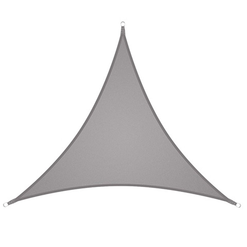 "Voile d'ombrage en triangle 3x3x3M avec lumières LED, toile étanche pour jardin et terrasse" Grey