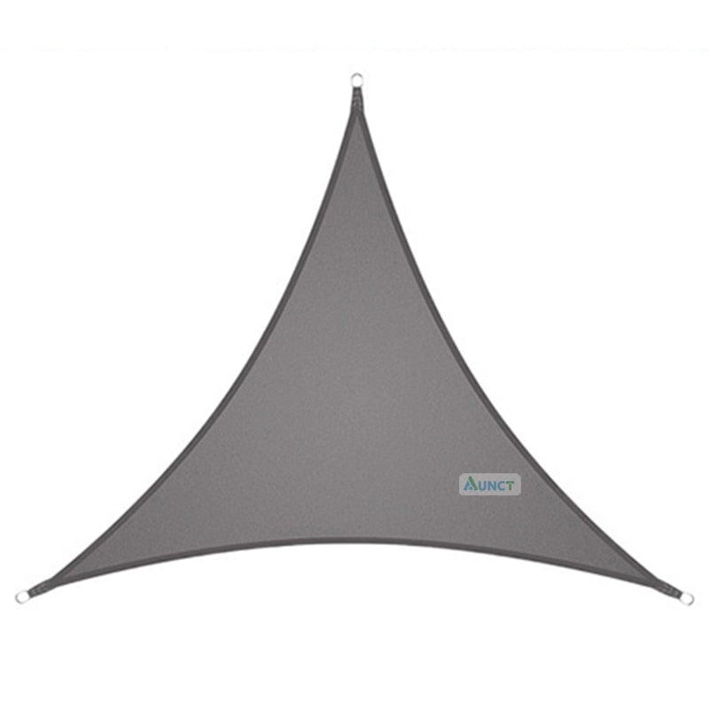 "Voile d'ombrage en triangle 3x3x3M avec lumières LED, toile étanche pour jardin et terrasse" Dark grey