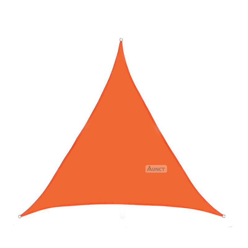 "Voile d'ombrage en triangle 3x3x3M avec lumières LED, toile étanche pour jardin et terrasse" Orange