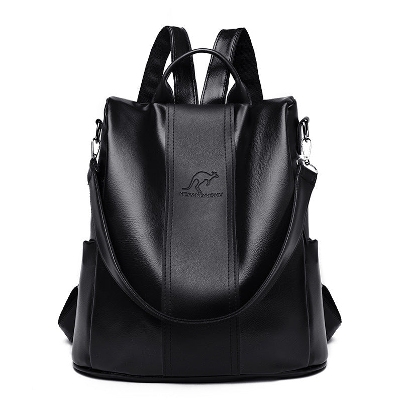 Découvrez notre Grand Sac à Main en Cuir Souple pour Femme | AOMshop Black