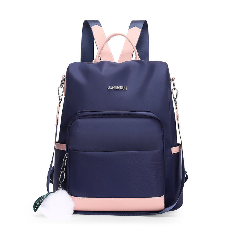 AOMshop: Women's New Fashion Travel Oxford Canvas Bag Backpack Dark Blue