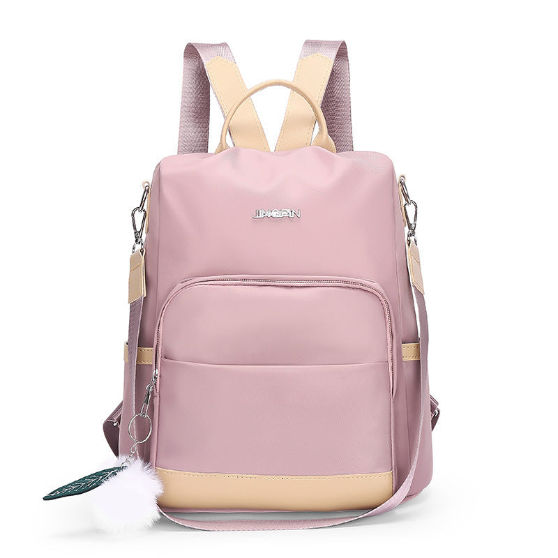 AOMshop: Women's New Fashion Travel Oxford Canvas Bag Backpack Pink