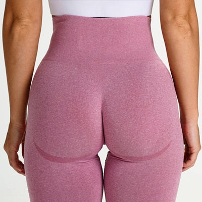 Yoga Pants Femme Haut Taille Leggings Sans Couture Sport Fitness Gym Pink Yoga Pants