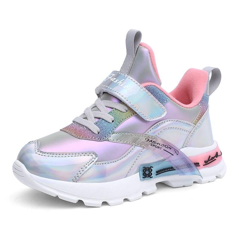 baskets de sport pour filles de qualité supérieure Silver