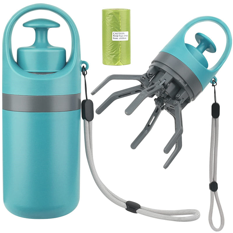 Portable Dog Pooper Scooper avec Distributeur de Sac de Crotte Intégré - AOMshop