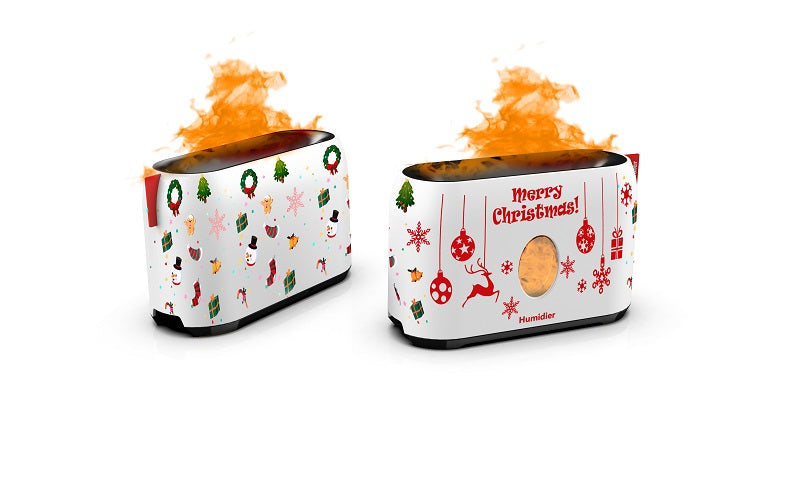 "AOMshop - Humidificateur à flamme 3D de 200ml avec diffuseur d'arômes et télécommande"
