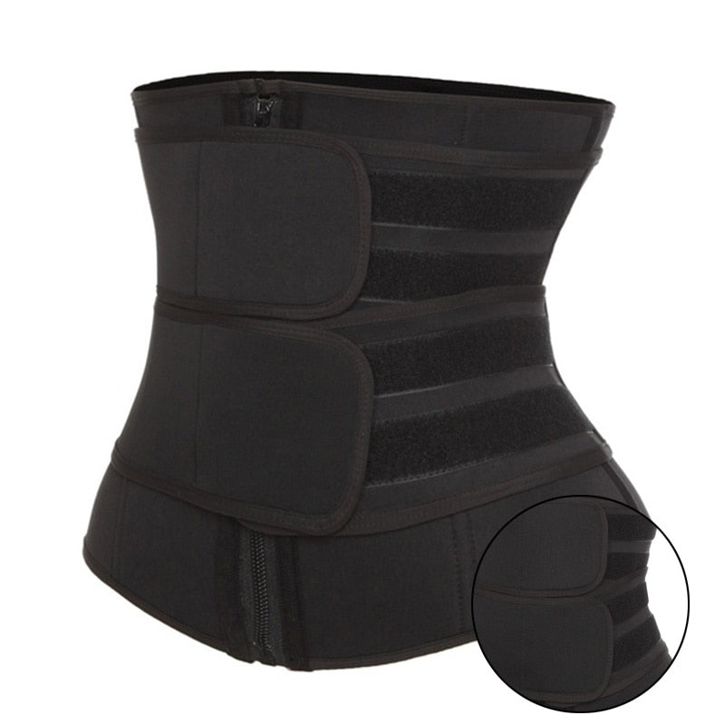 ceinture amincissante Black - two belts