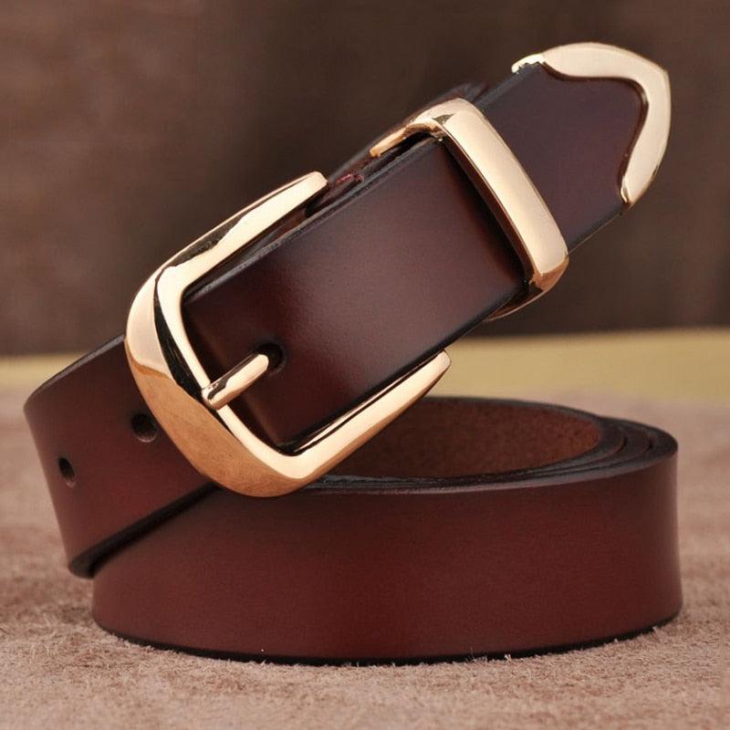 ceinture en cuir véritable MEDYLA pour femmes