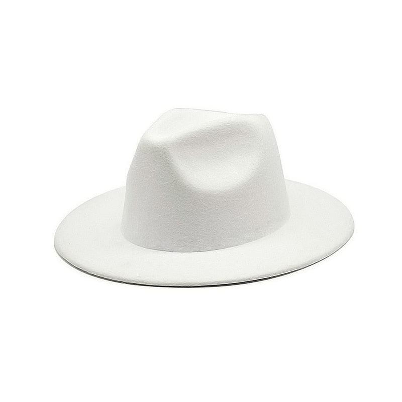 chapeau en feutre pour femme avec un grand bord pour l'automne et l'hiver 3 56-58cm