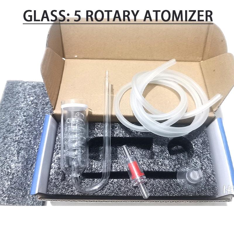 diffuseur en verre, bulleur à rotation 3 et 5, pour plantes aquatiques 5 rotary atomizer