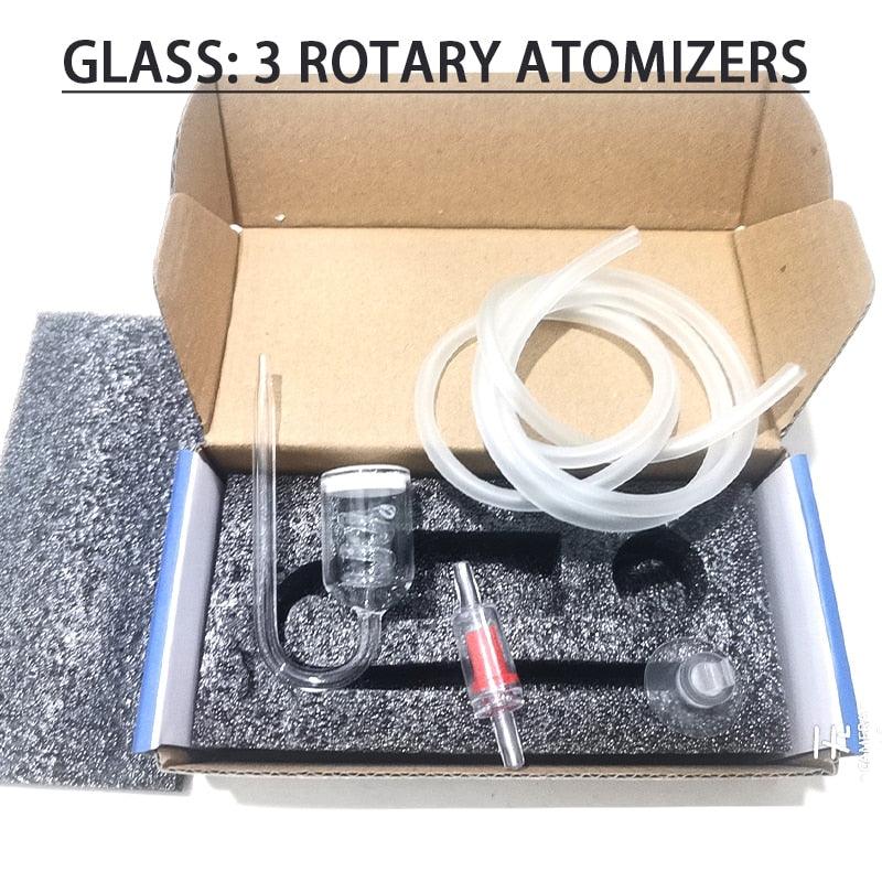diffuseur en verre, bulleur à rotation 3 et 5, pour plantes aquatiques 3 rotary atomizer