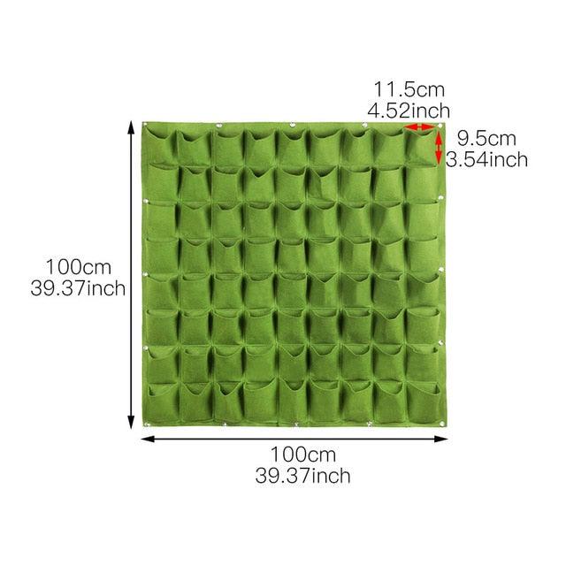 jardinière Vertical jardin légume, fleurs 72 grid green