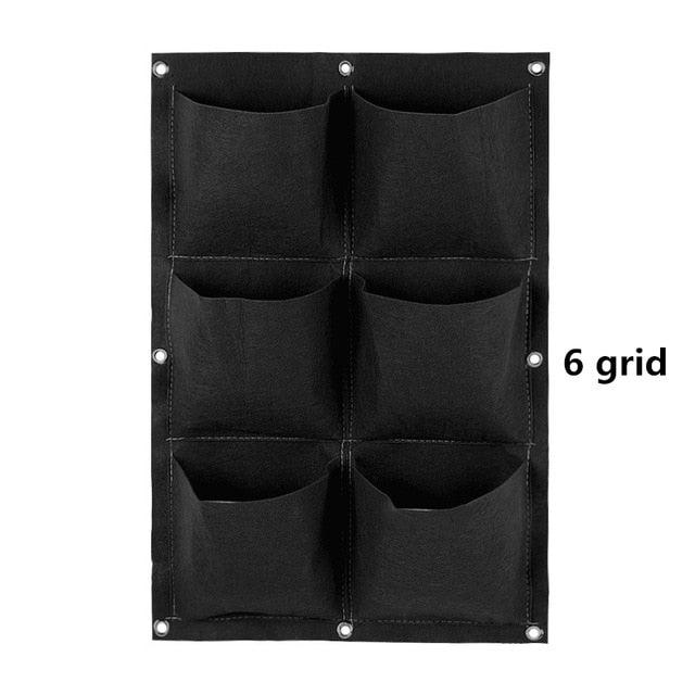 jardinière Vertical jardin légume, fleurs 6 grid black