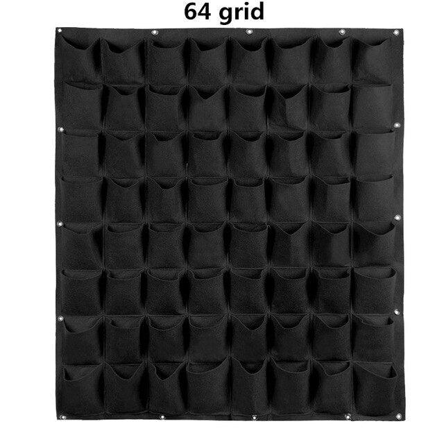 jardinière Vertical jardin légume, fleurs 64 grid black