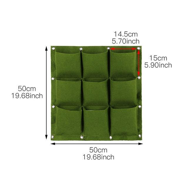 jardinière Vertical jardin légume, fleurs 9 grid green