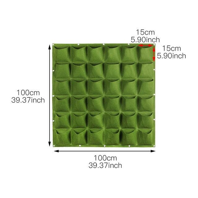 jardinière Vertical jardin légume, fleurs 36 grid green