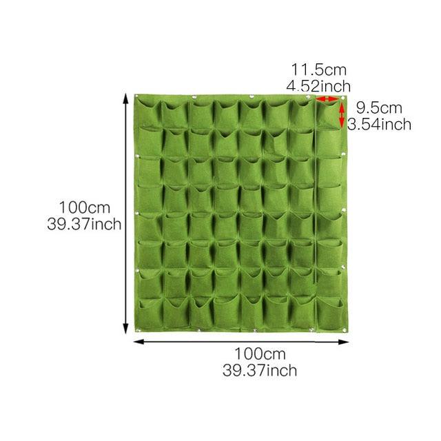 jardinière Vertical jardin légume, fleurs 64 grid green