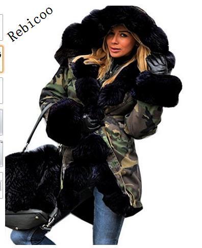 manteau d'hiver pour femmes - Parka longue à queue de poisson à capuche" 7 China