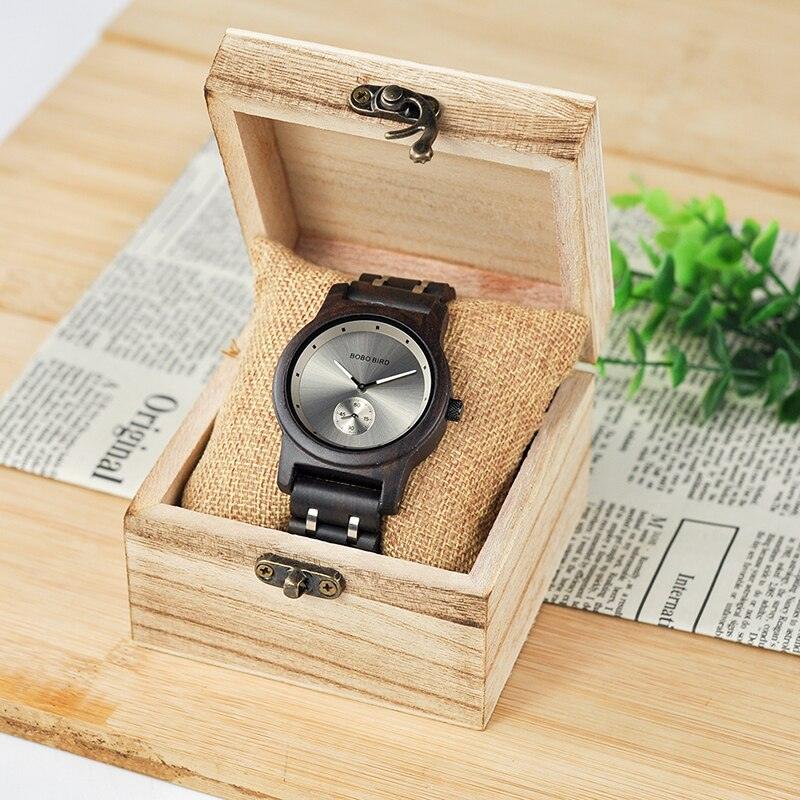 montre en bois, montre homme, bracelet en métal, relogio masculino, montre à quartz, cadeau pour homme