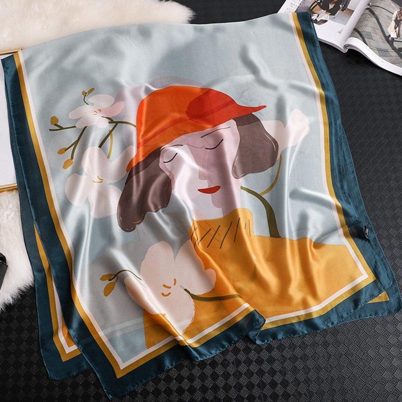 nouveau foulard en soie femmes châle mode doux poncho en mousseline 38 180X90cm