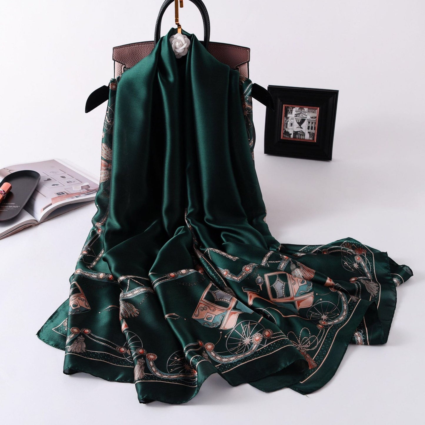 nouveau foulard en soie femmes châle mode doux poncho en mousseline