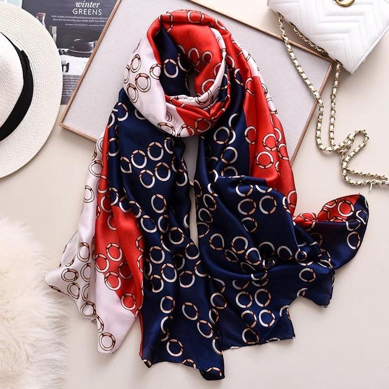 nouveau foulard en soie femmes châle mode doux poncho en mousseline 29 180X90cm