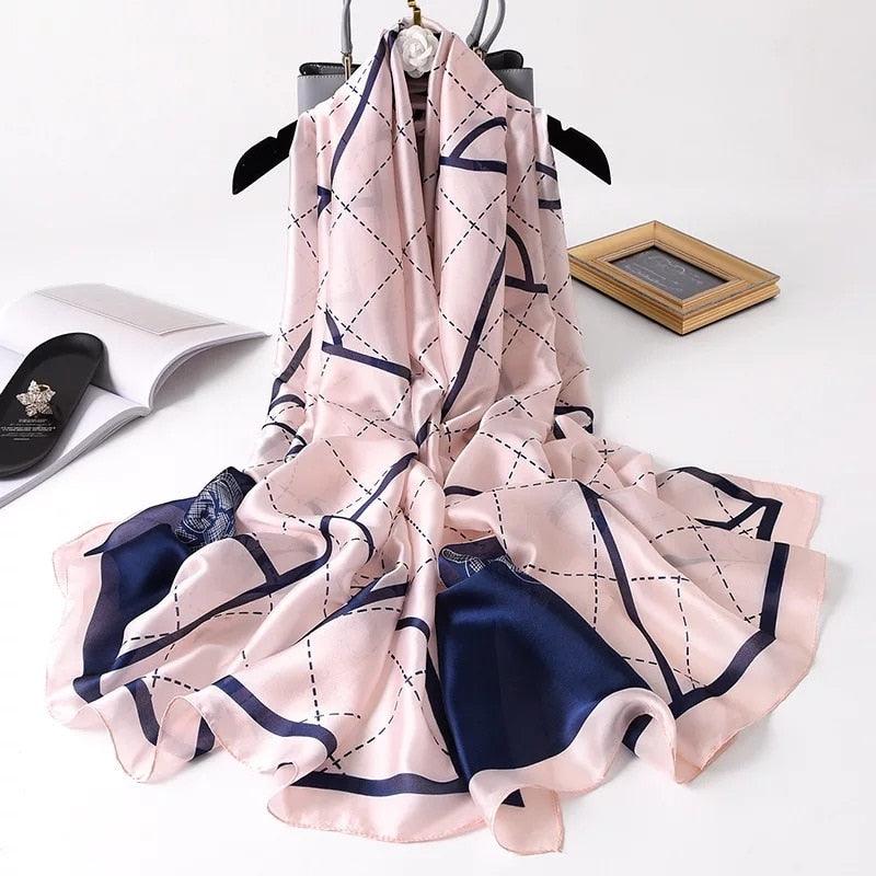 nouveau foulard en soie femmes châle mode doux poncho en mousseline 14 180X90cm