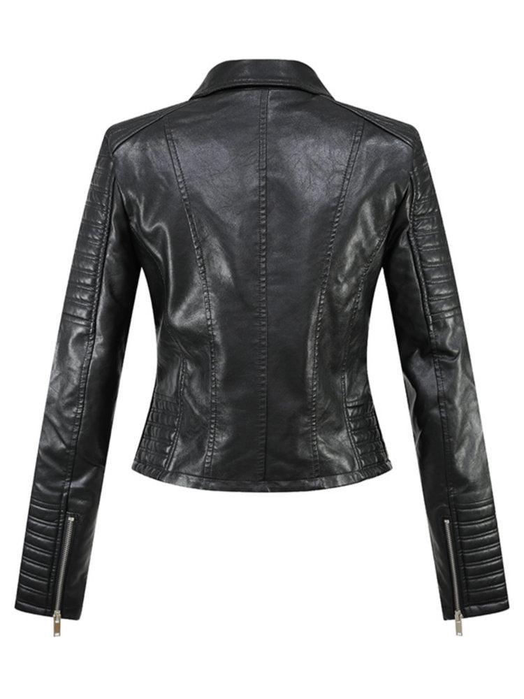 veste cuir- femme- look punk et streetwear