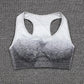 2 pièces ensemble sport soutien-gorge et leggings femme tenue gym vêtements de sport femme fitness survêtement femme GrayWhiteTop