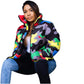 2019 camouflage imprimé hiver veste femmes Festival