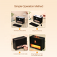 "Flame Humidificateur 3D avec Diffuseur d'Arôme - AOMshop