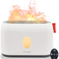"AOMshop - Humidificateur à flamme 3D de 200ml avec diffuseur d'arômes et télécommande" White