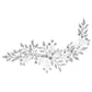 "AOMshop - Accessoire cheveux pour mariée : headband avec feuilles, strass argentés"