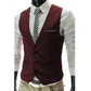 AOMshop - Gilet Costume Homme Red wine