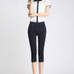 "AOMshop - Legging femme d'été en coton : push up, disponible en blanc, noir et rouge" blue-culf