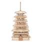 <AOMshop> Puzzle en bois 3D Pagode à cinq étages Robotime pour enfants