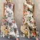 AOMshop - Robe d'été pour Femme Imprimée Florale Sans Manches - Style Bohème Chic pour Plage, Vacances et Occasions Décontractées