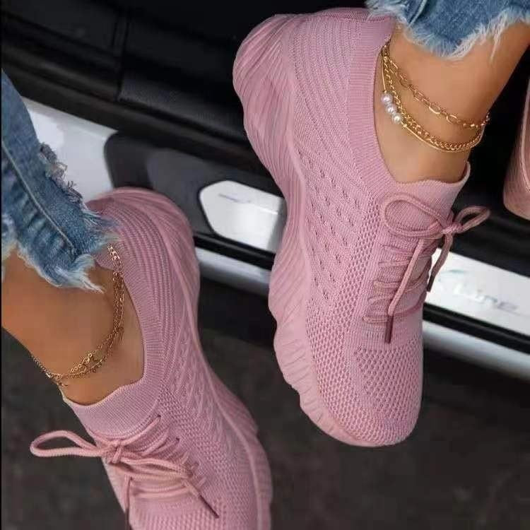 AOMshop - Sneakers Shoes 2022 Fashion pour Femmes Pink